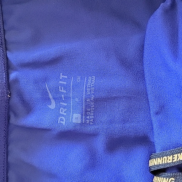 Nike Running Dry Fit Blue Gold Logo Shorts S - Picture 5 of 12